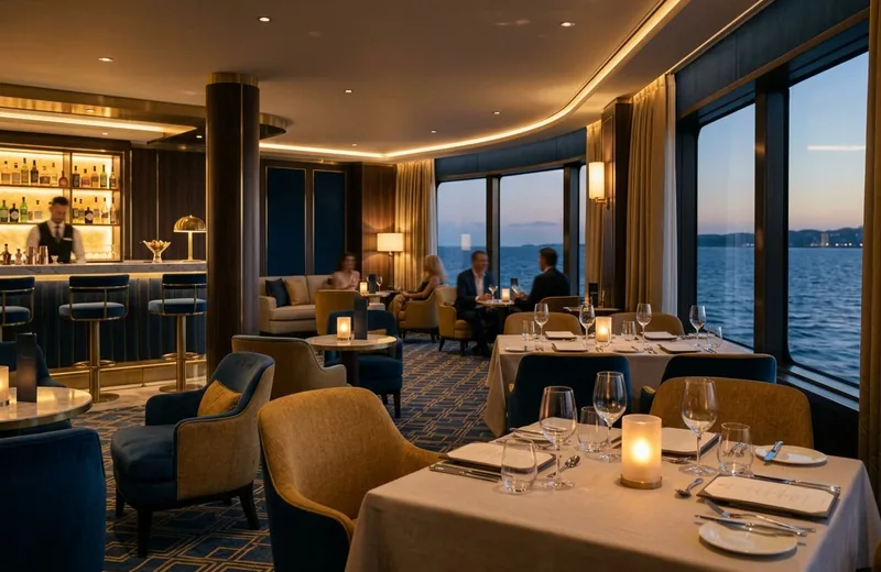 Dining aboard Golden Mango